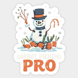 Carrot Picking Pro Sticker